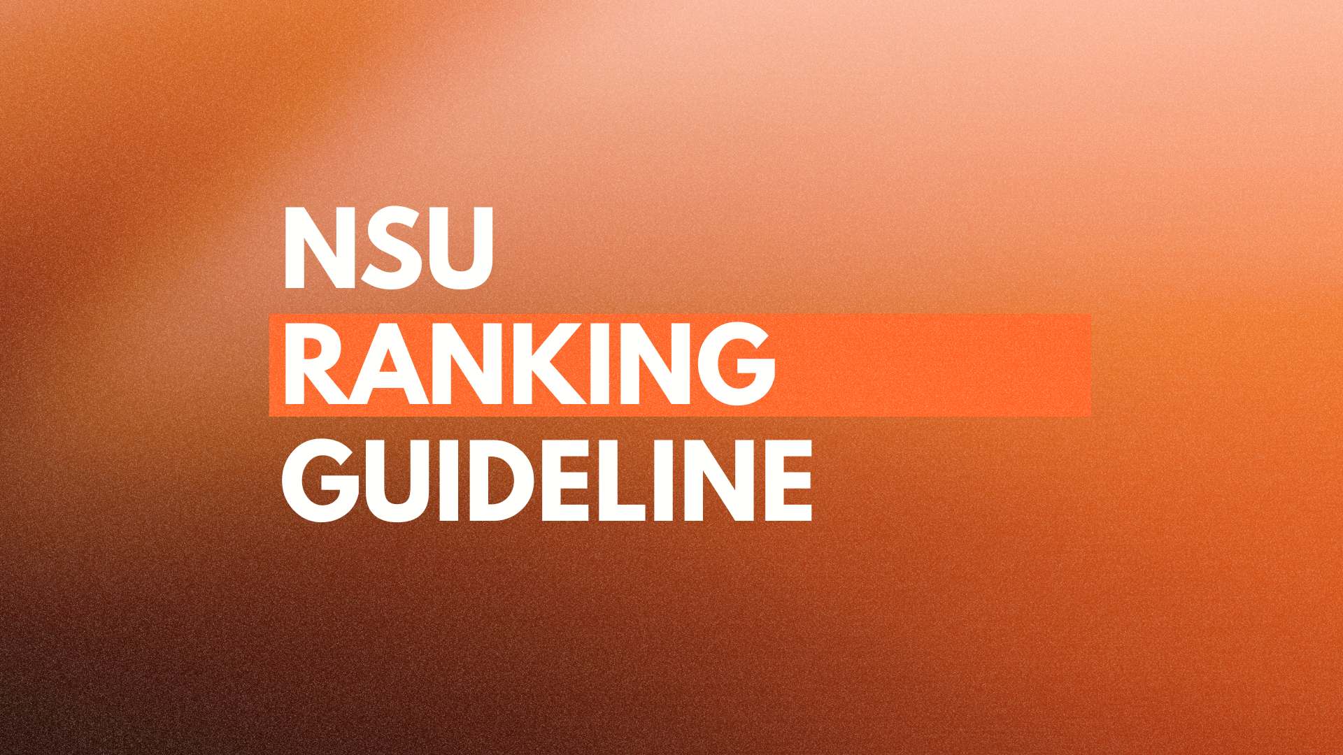 NSU Ranking 2026